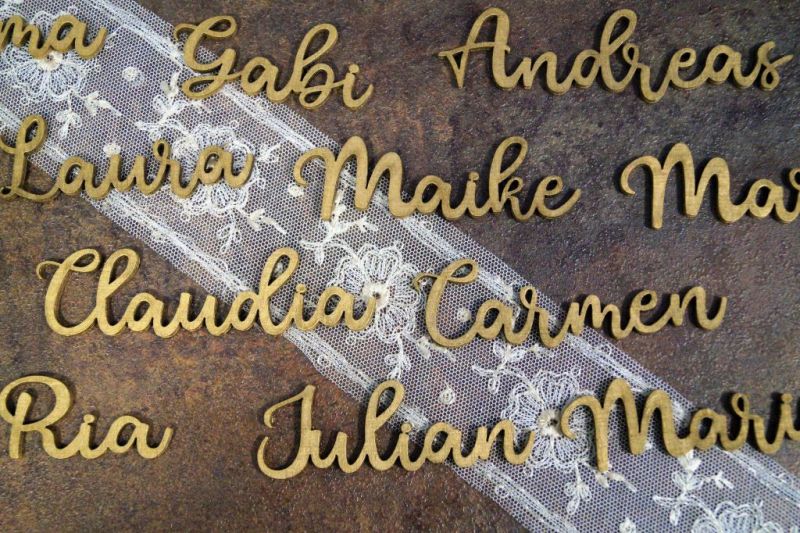 Namensschild Platzkarte